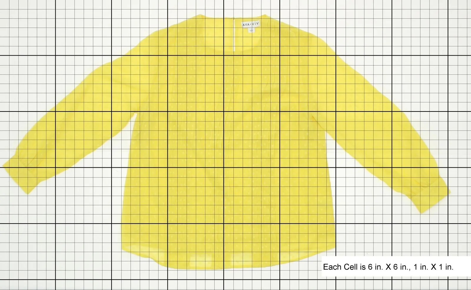 Ava & Viv Women's Plus Size Textured Pintuck Blouse Shirt Top Yellow X