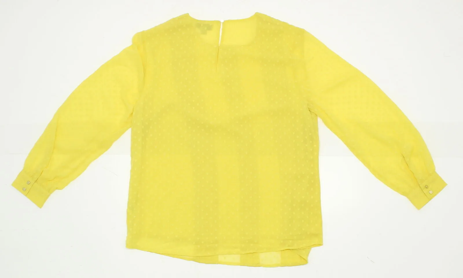 Ava & Viv Women's Plus Size Textured Pintuck Blouse Shirt Top Yellow X