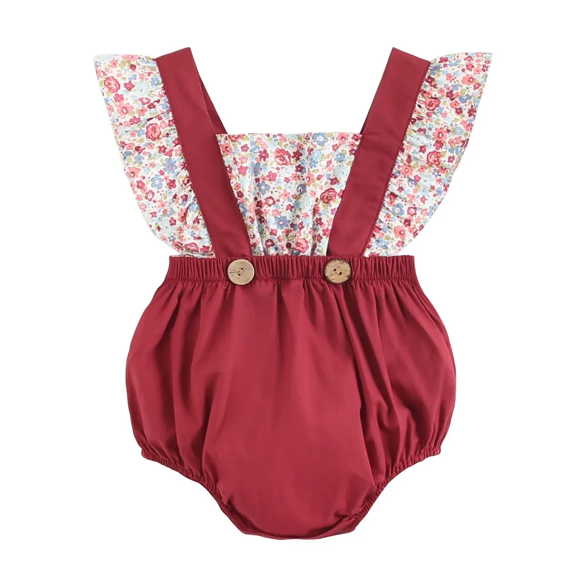 Baby Girl's Flower Romper