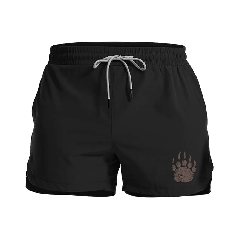 Bear Claw Graphic Shorts