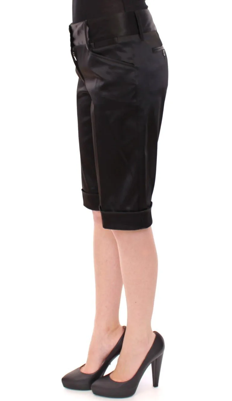 Black nylon shorts pants