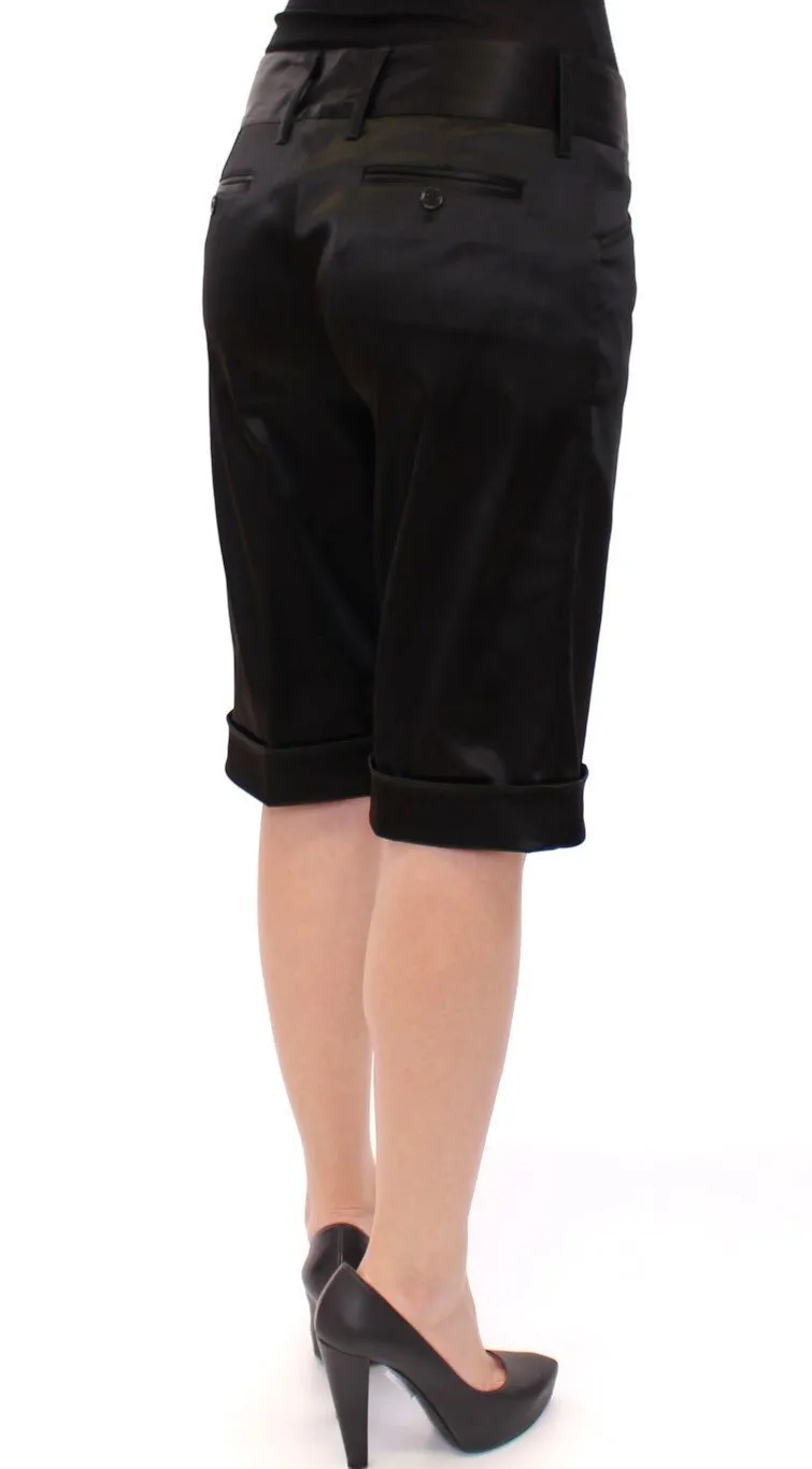 Black nylon shorts pants
