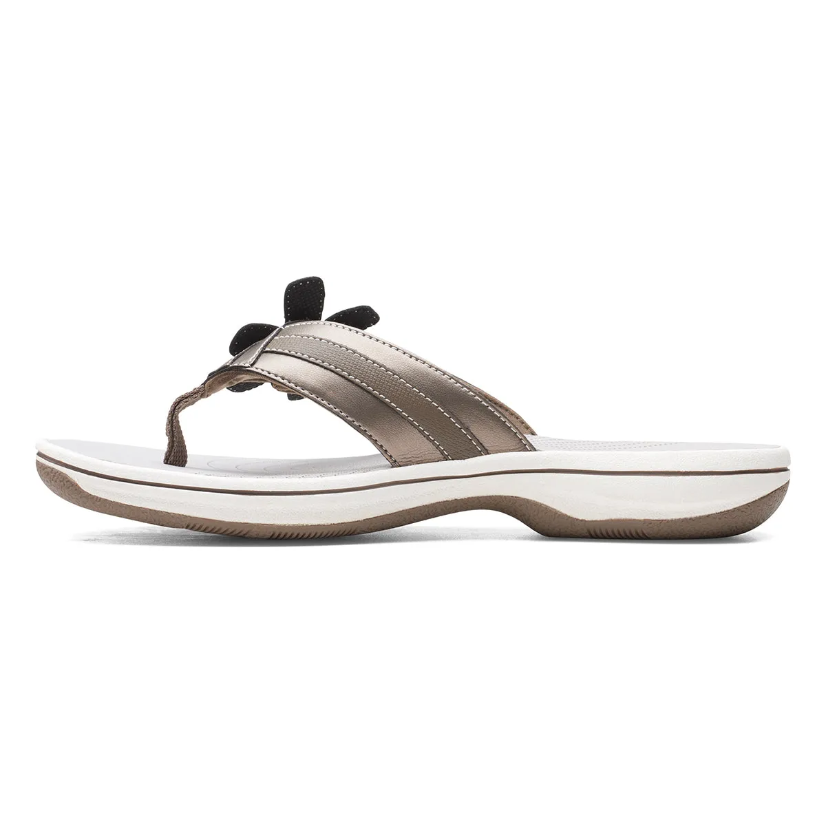 Brinkley Flora Women's Thong Sandals in Pewter