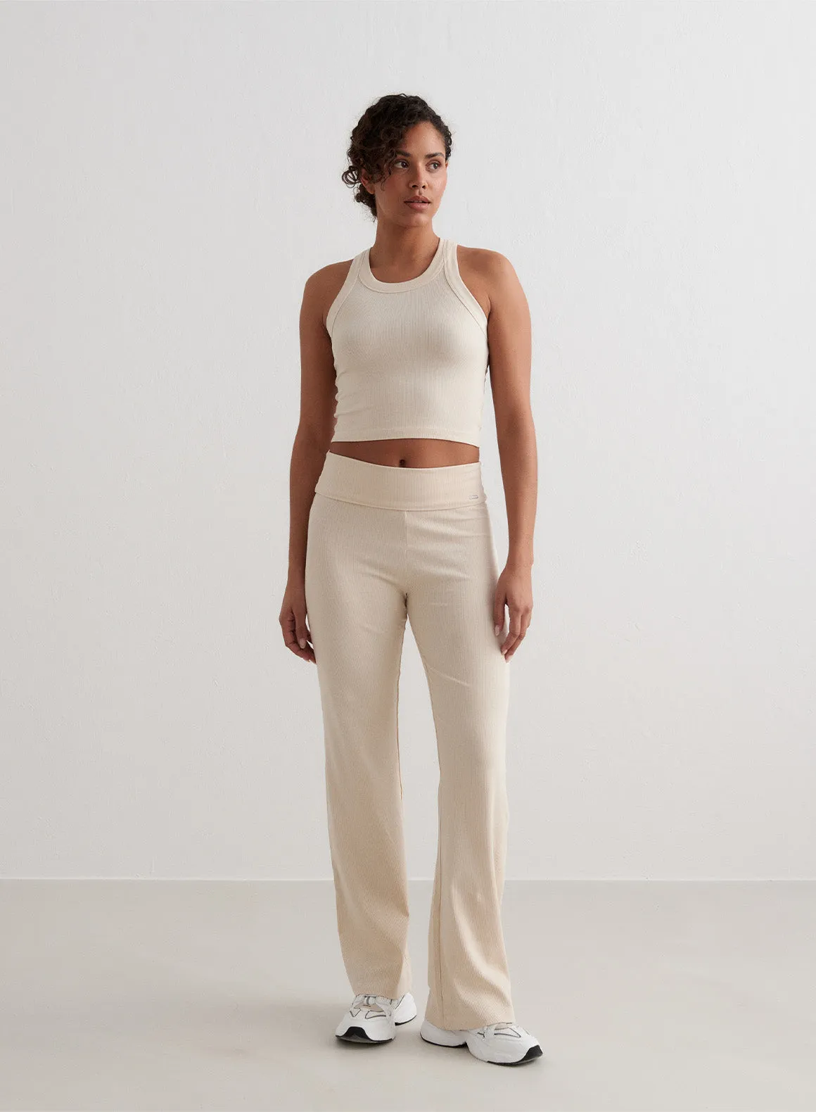 Cafè Au Lait Ease Ribbed Tank Top