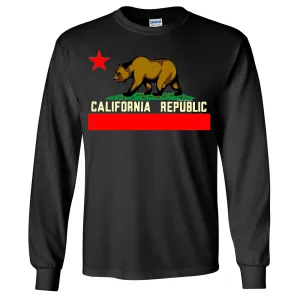 California State Flag Borderless Long Sleeve Shirt