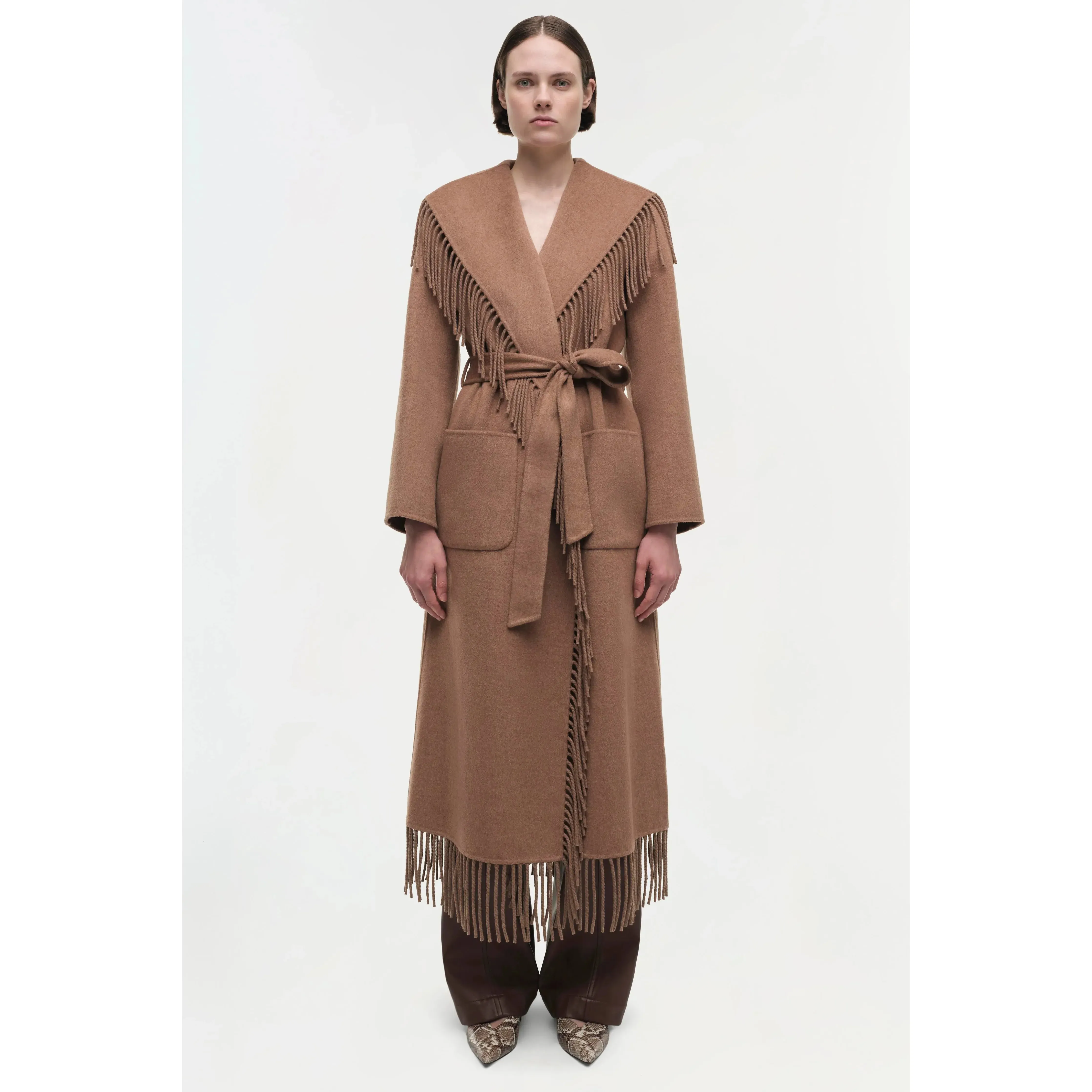 CARRIE FRINGE ROBE COAT