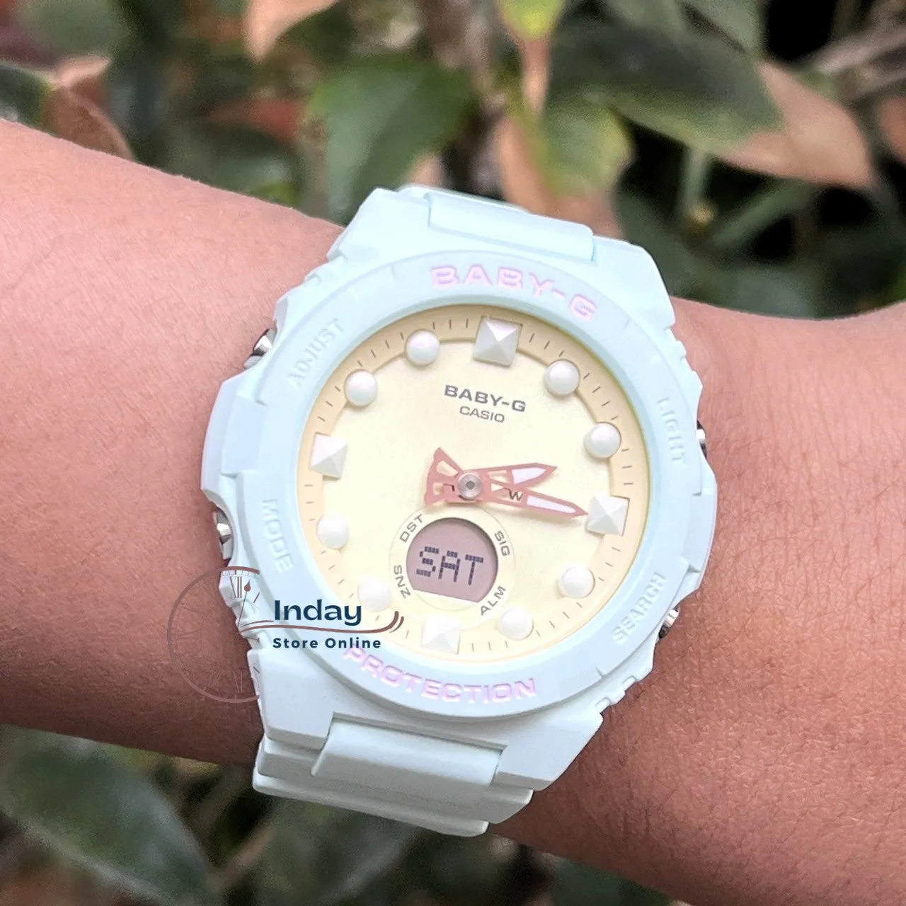 Casio Baby-G Women's Watch BGA-320FH-3A Resin Band Mineral Glass Shock Resistant