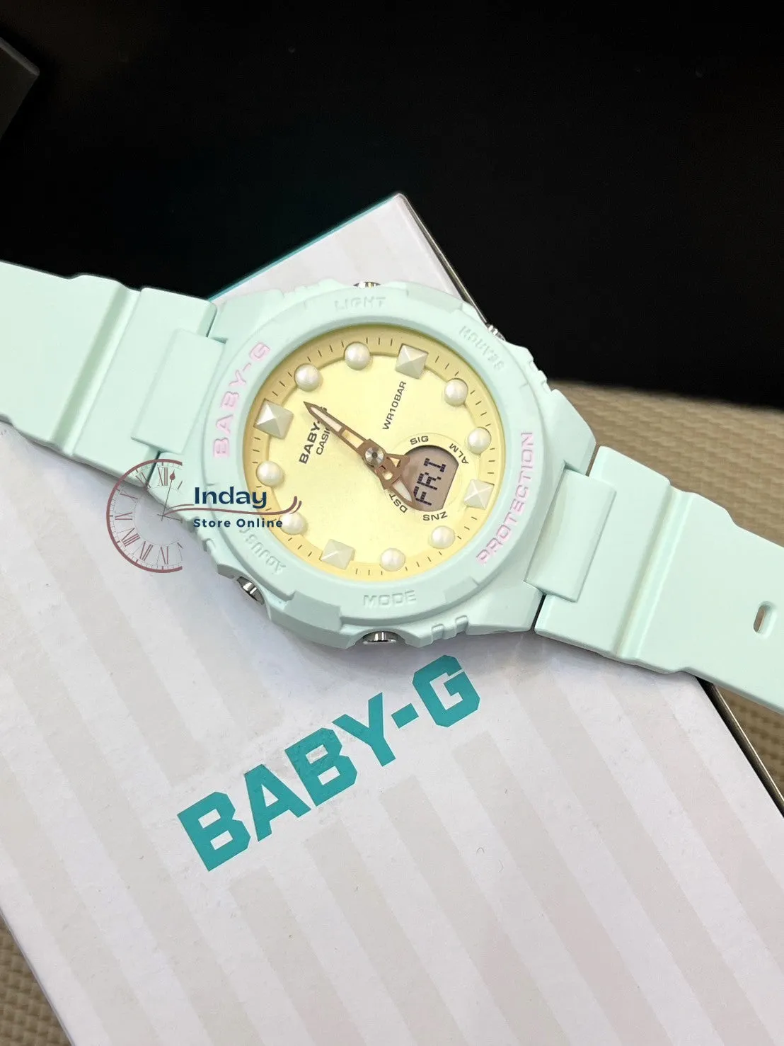 Casio Baby-G Women's Watch BGA-320FH-3A Resin Band Mineral Glass Shock Resistant