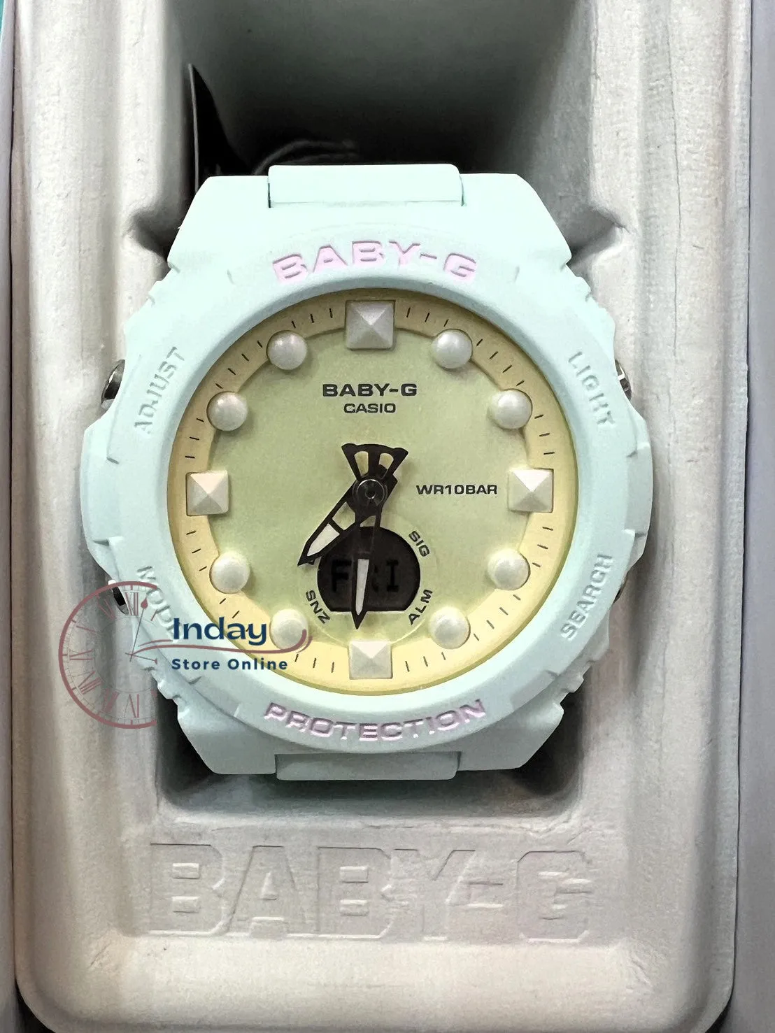 Casio Baby-G Women's Watch BGA-320FH-3A Resin Band Mineral Glass Shock Resistant