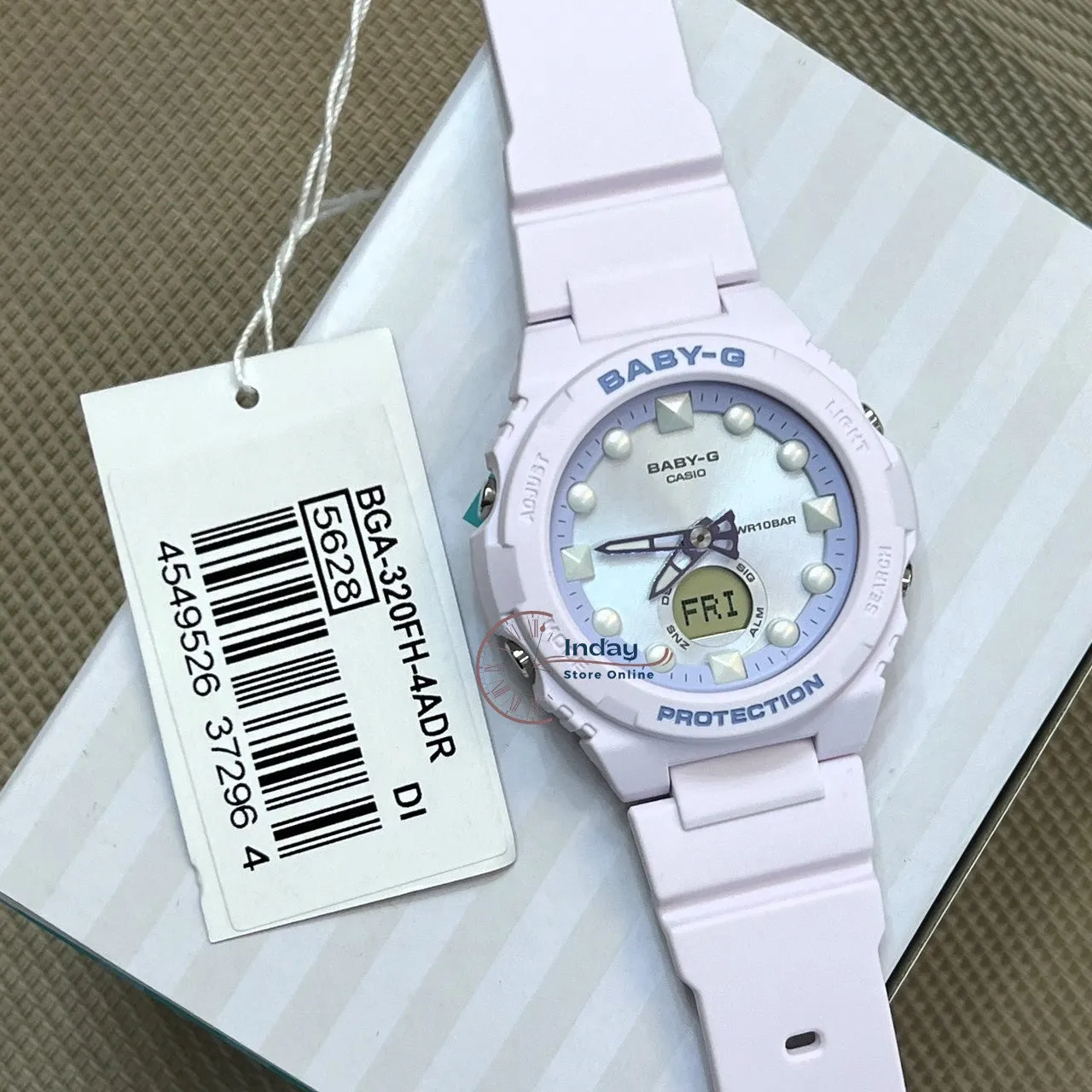 Casio Baby-G Women's Watch BGA-320FH-4A Resin Band Mineral Glass Shock Resistant