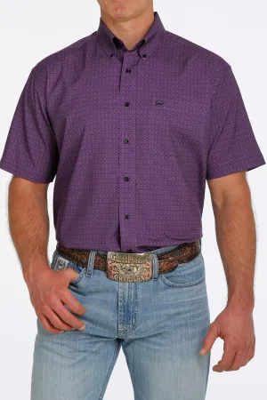 CINCH ARENA FLEX PURPLE BUTTON UP