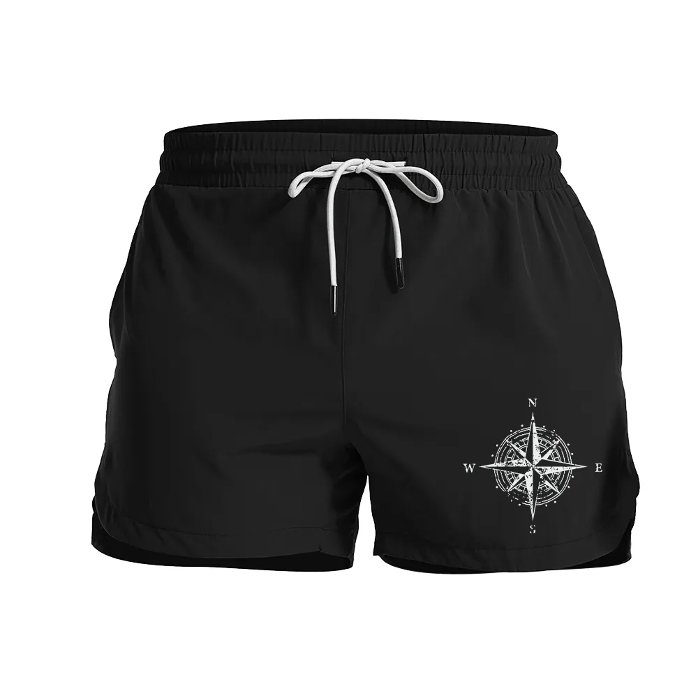 Compass Graphic Shorts