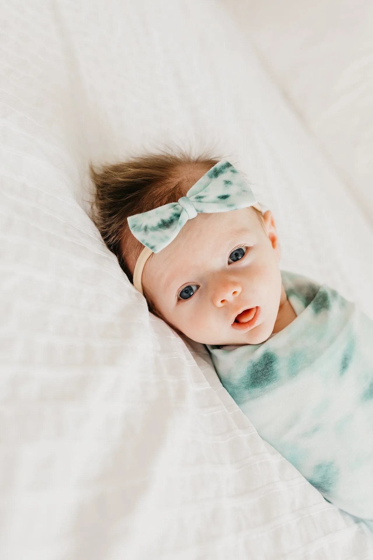 Copper Pearl Bahama Bowtie Nylon Bow Headband