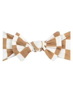Copper Pearl Headband Bow - Rad