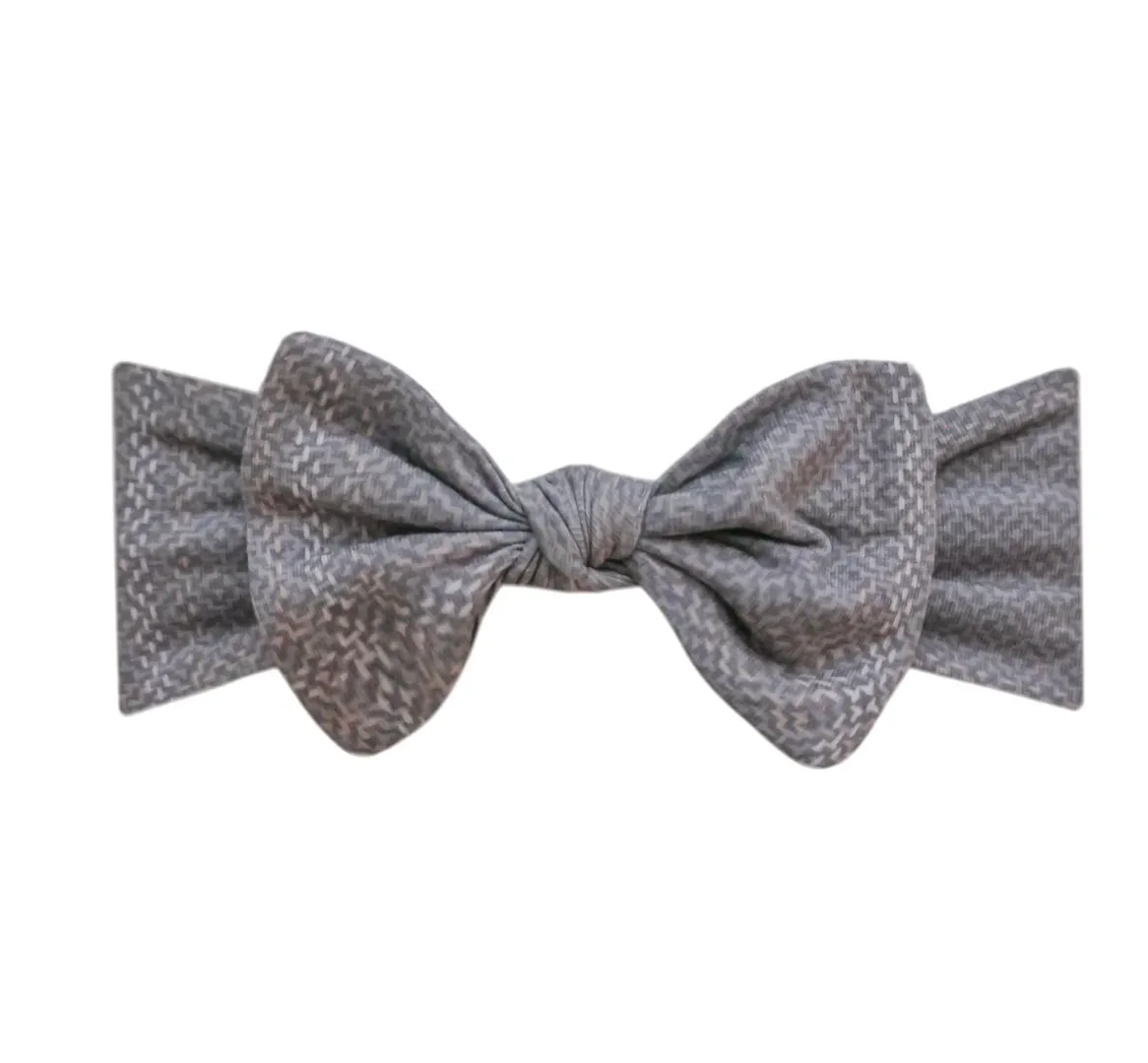 COPPER PEARL KNIT HEADBAND BOW