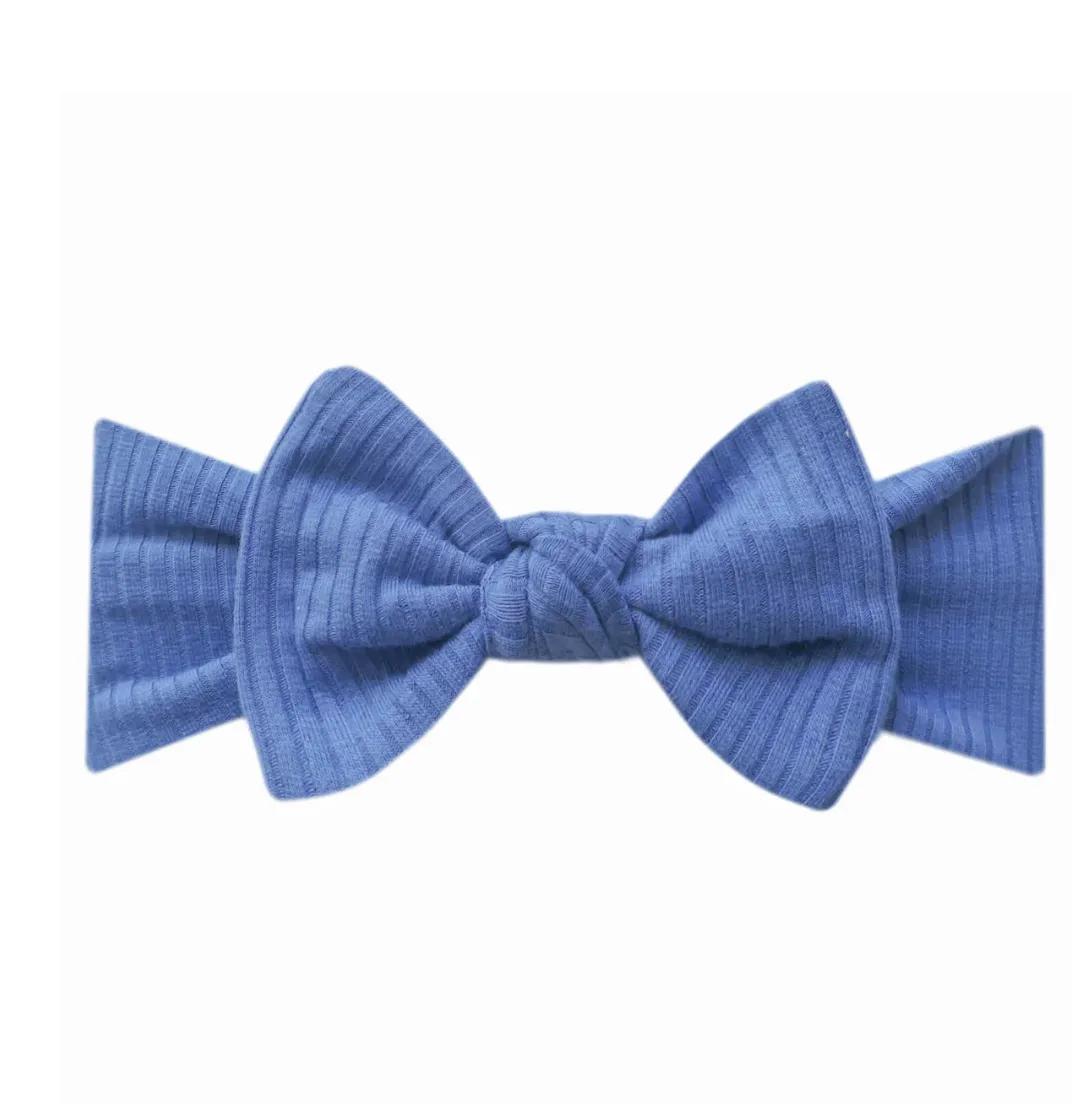 COPPER PEARL KNIT HEADBAND BOW