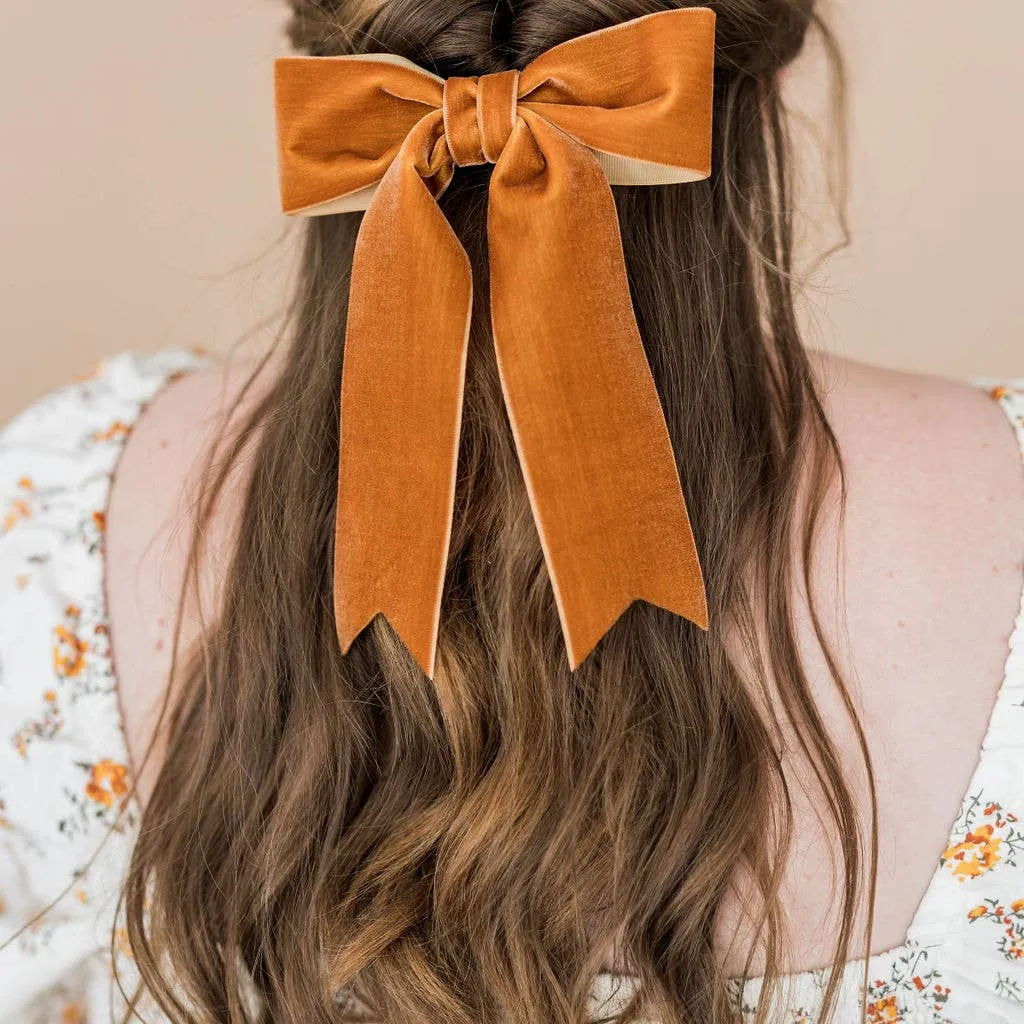 Copper Velvet Bow
