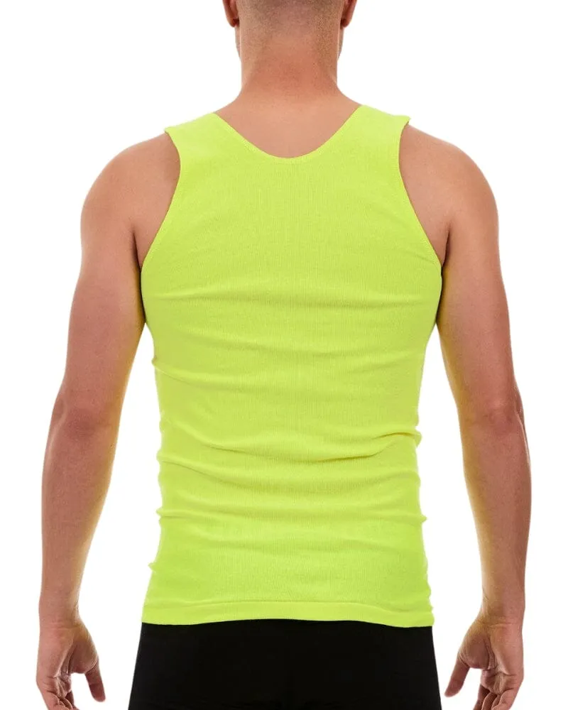 Cotton Singlet - Hi Vis Yellow