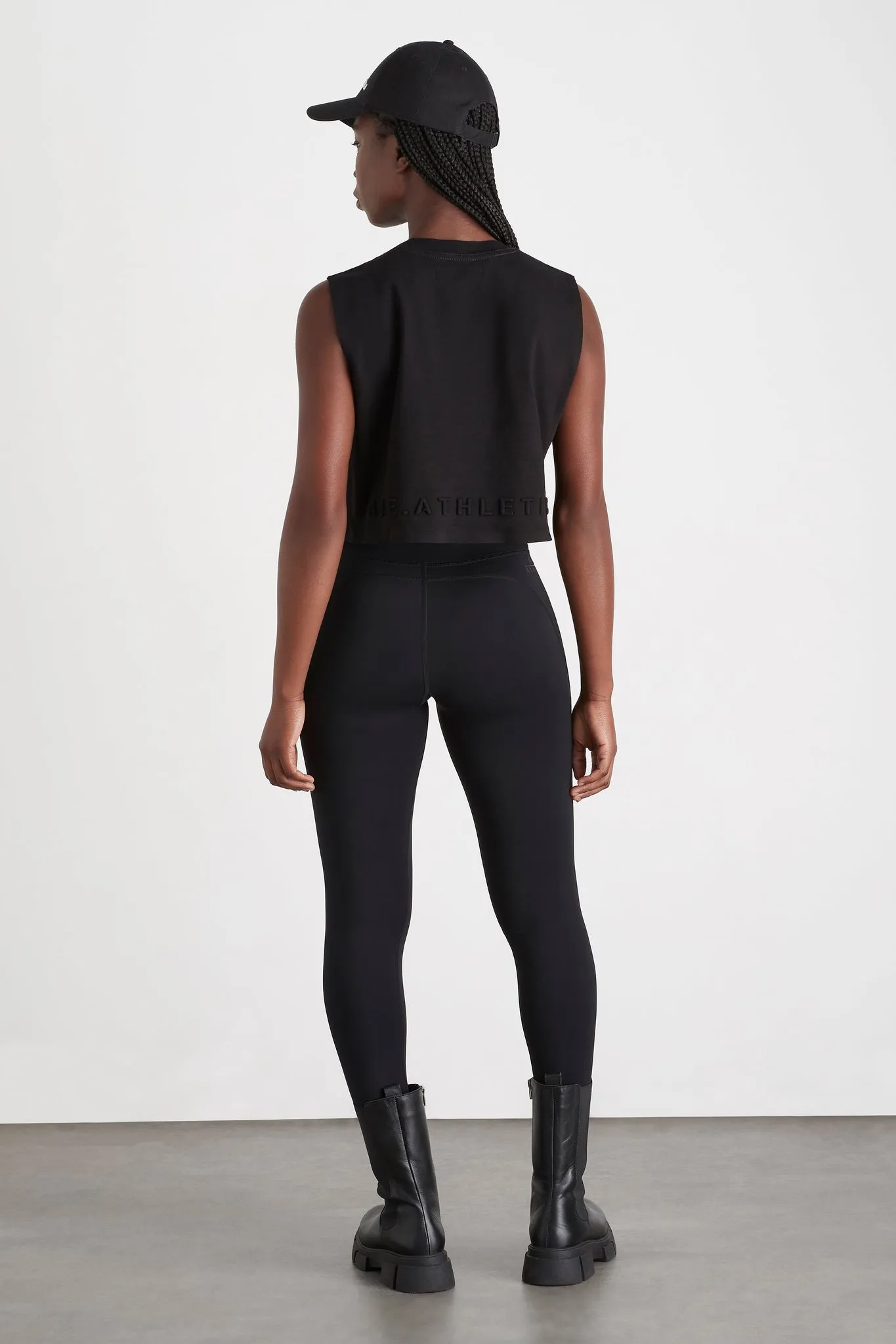 Cropped Embossed Signature Logo Tank 106
