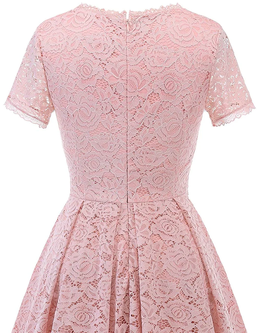 DRESSTELLS Women's Bridesmaid Vintage Tea Dress Floral Lace Cocktail Formal Swing Dress