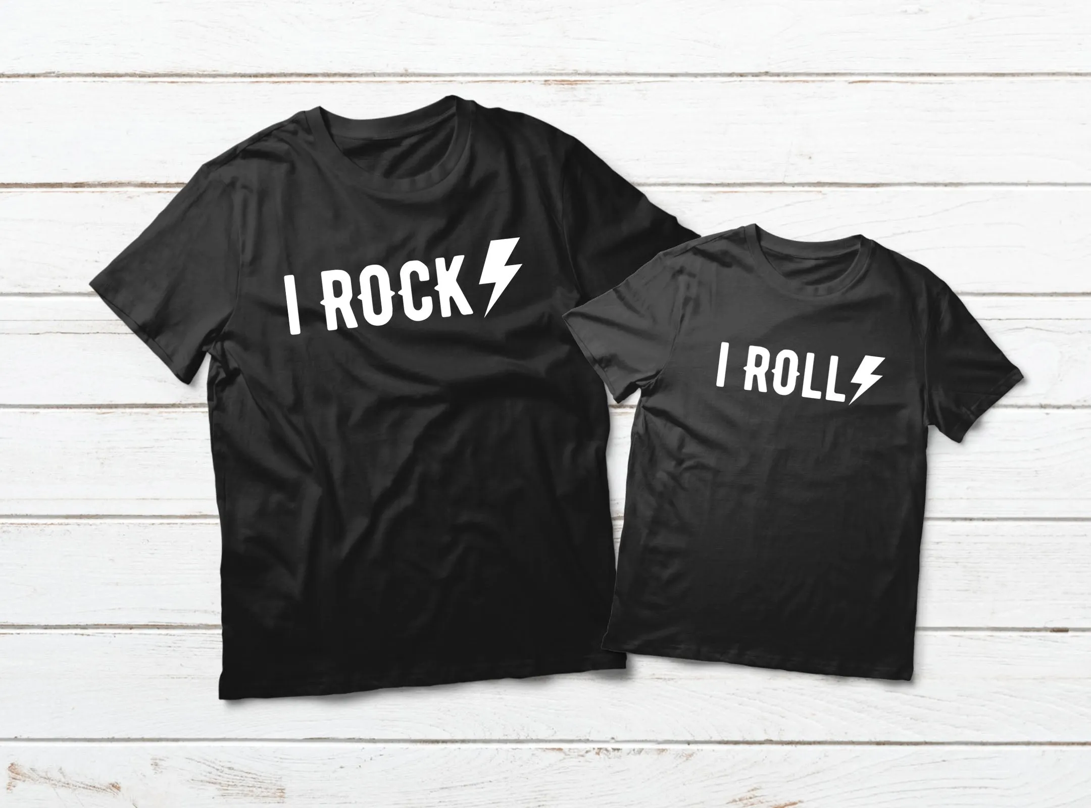 Father Son Matching Shirts Rock n' Roll