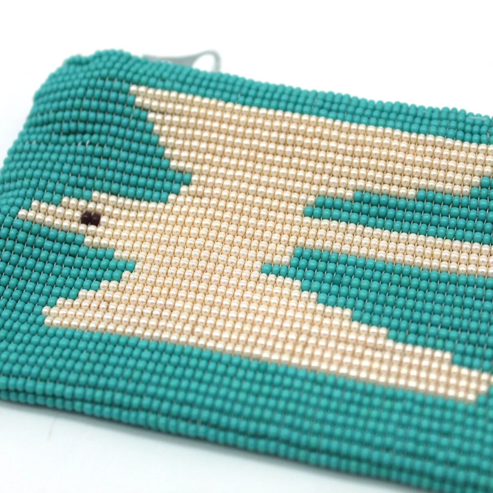 Glass Bead Coin Purse - EAGLE PEARL