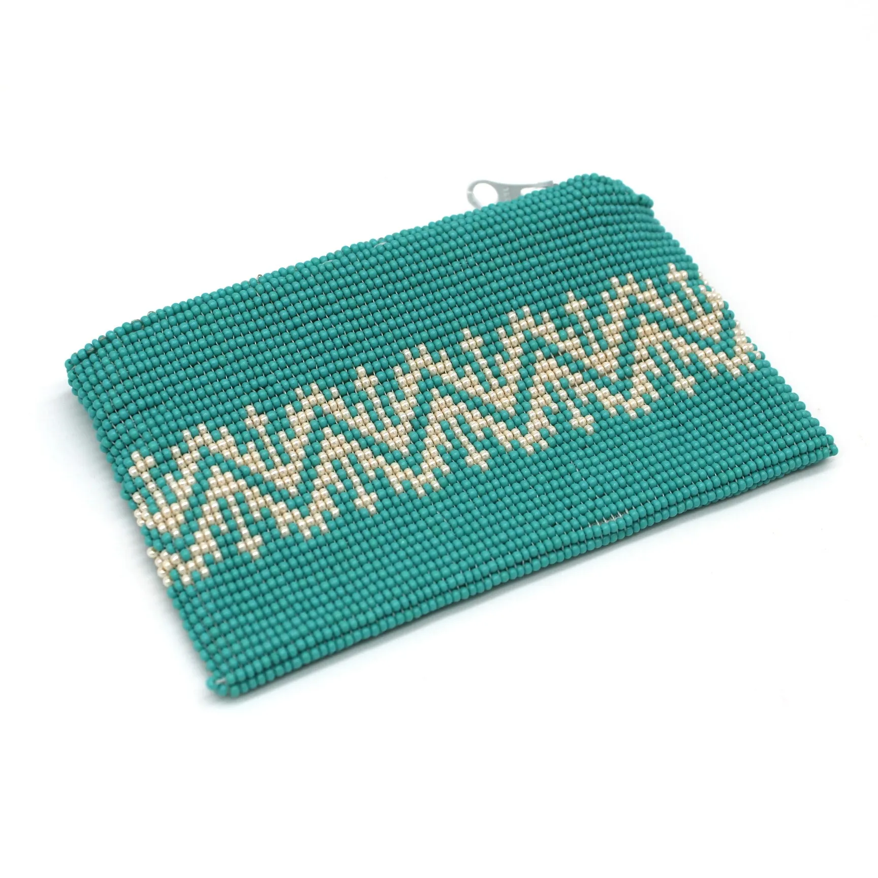 Glass Bead Coin Purse - EAGLE PEARL