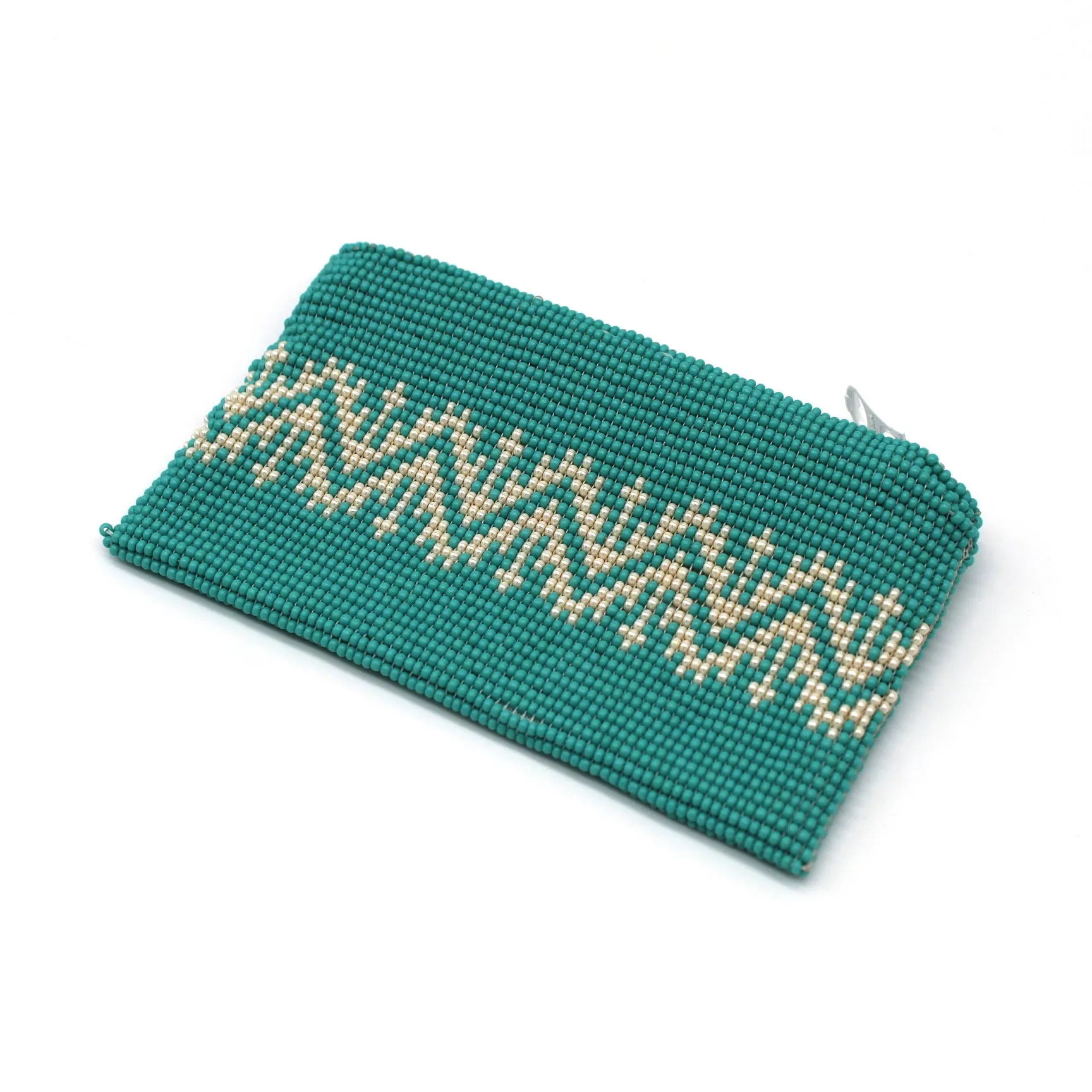 Glass Bead Coin Purse - EAGLE PEARL