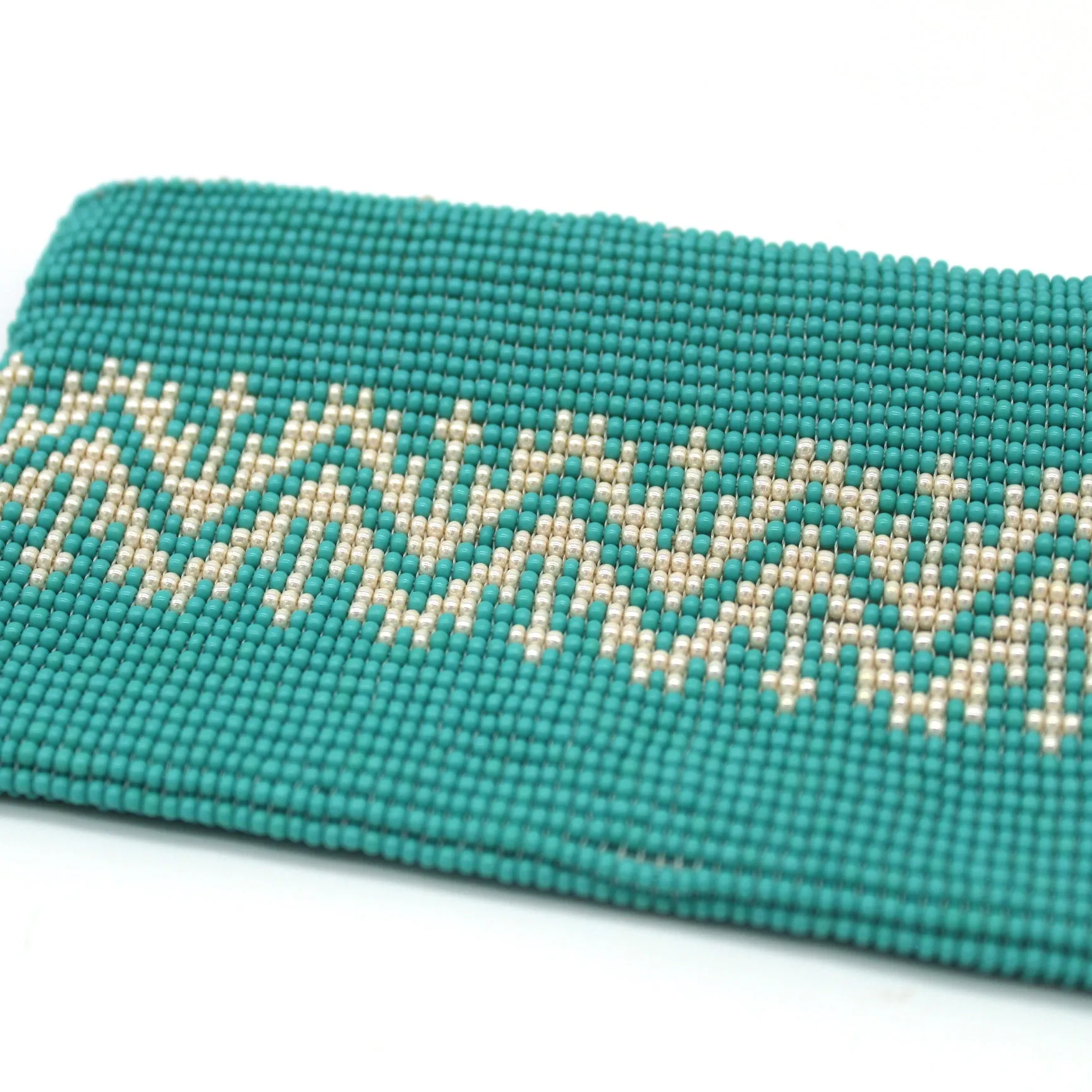 Glass Bead Coin Purse - EAGLE PEARL