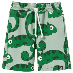 Green Chameleons Pocket Shorts - 1 Left Size 2-4 years