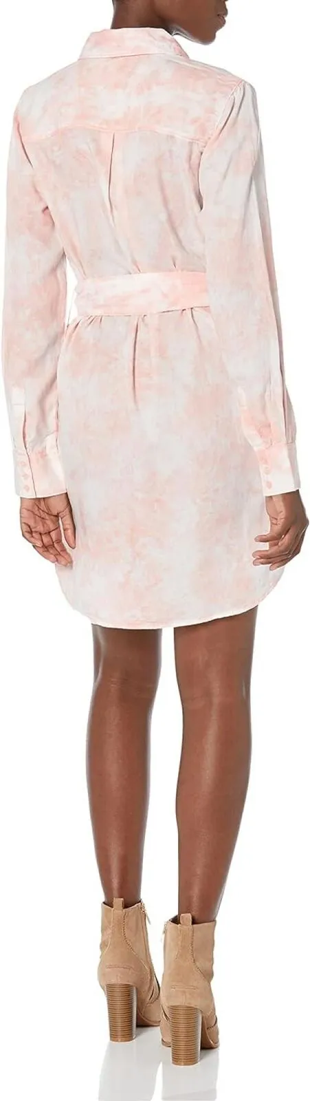 Guess Women's Long Sleeve Shonda Shirt Dress W1GK29RD8G1