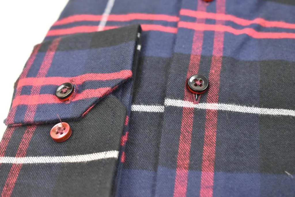 Gun Hill Mens McKellen Shirt - Navy check
