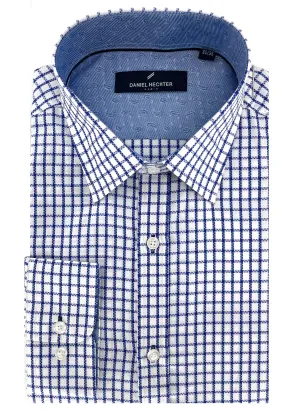 Hechter Paris Gingham Slim Fit Dress Non-Iron Shirt
