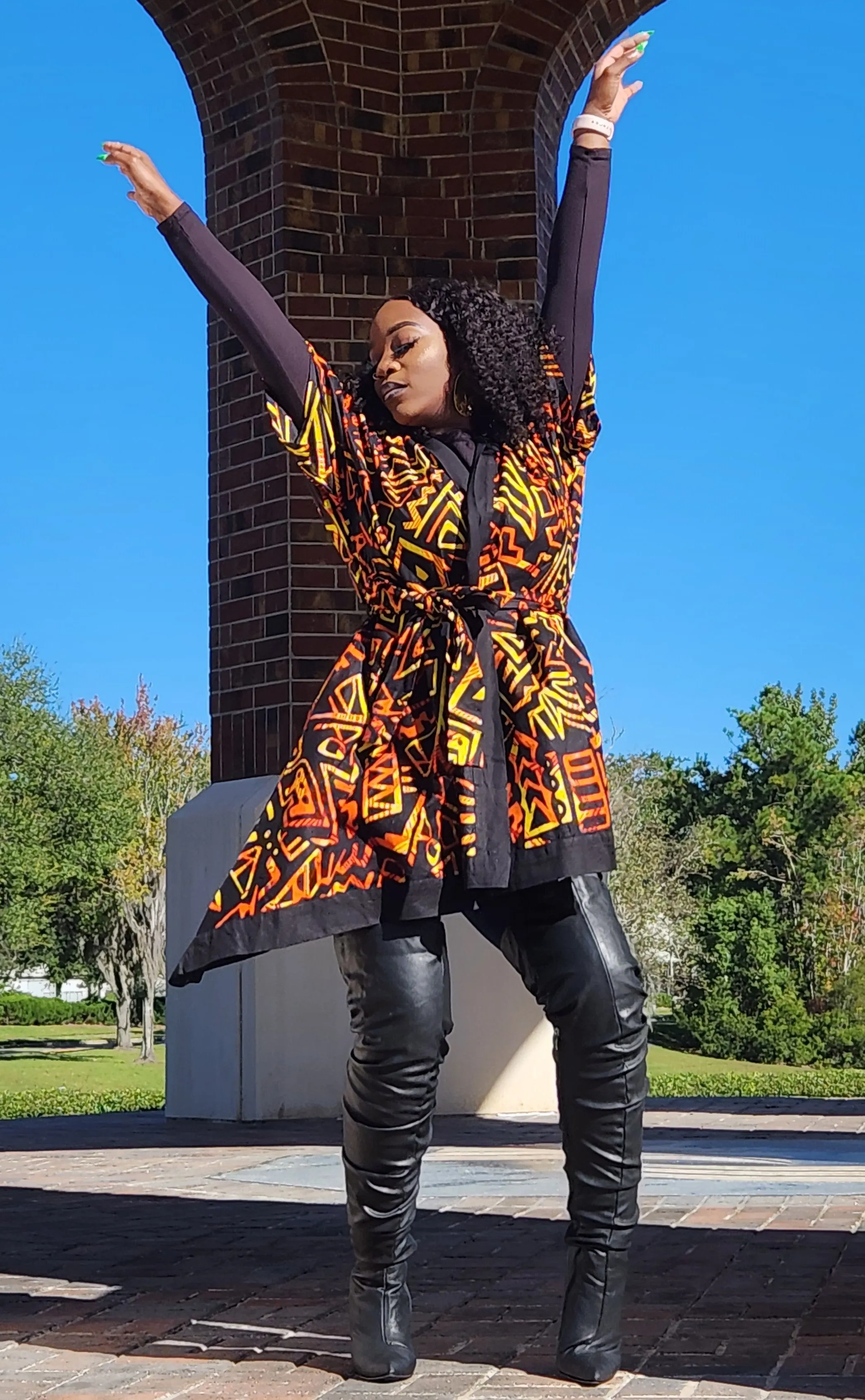 Honey Fire Kimono Jacket