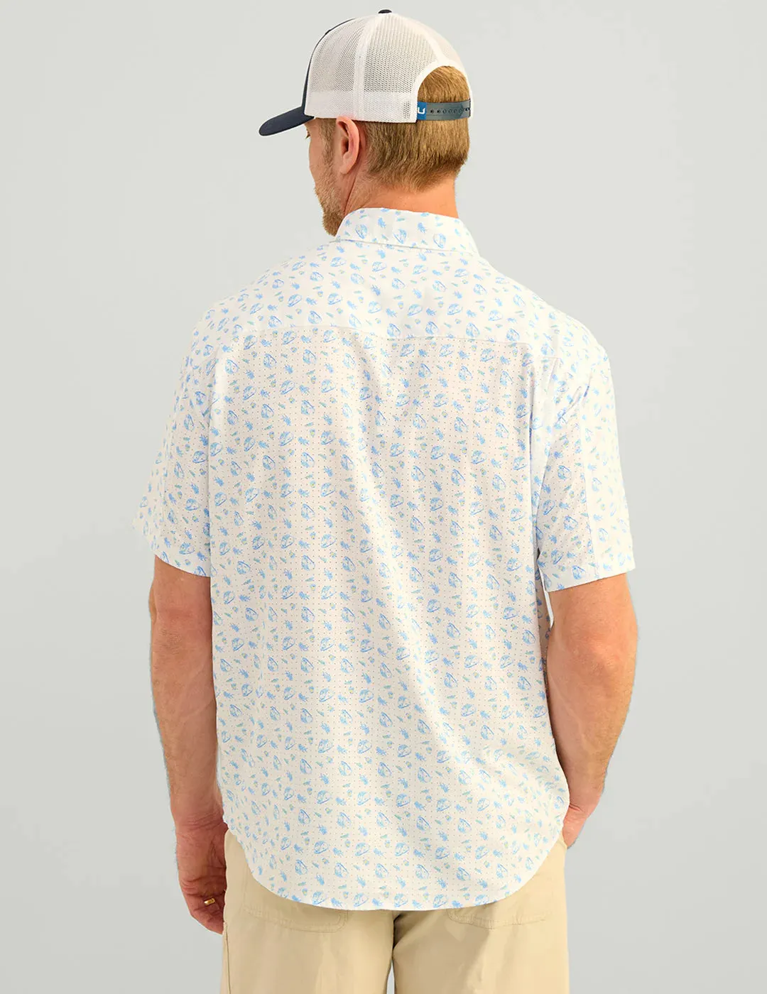 Huk Tide Point Short Sleeve Button-Down