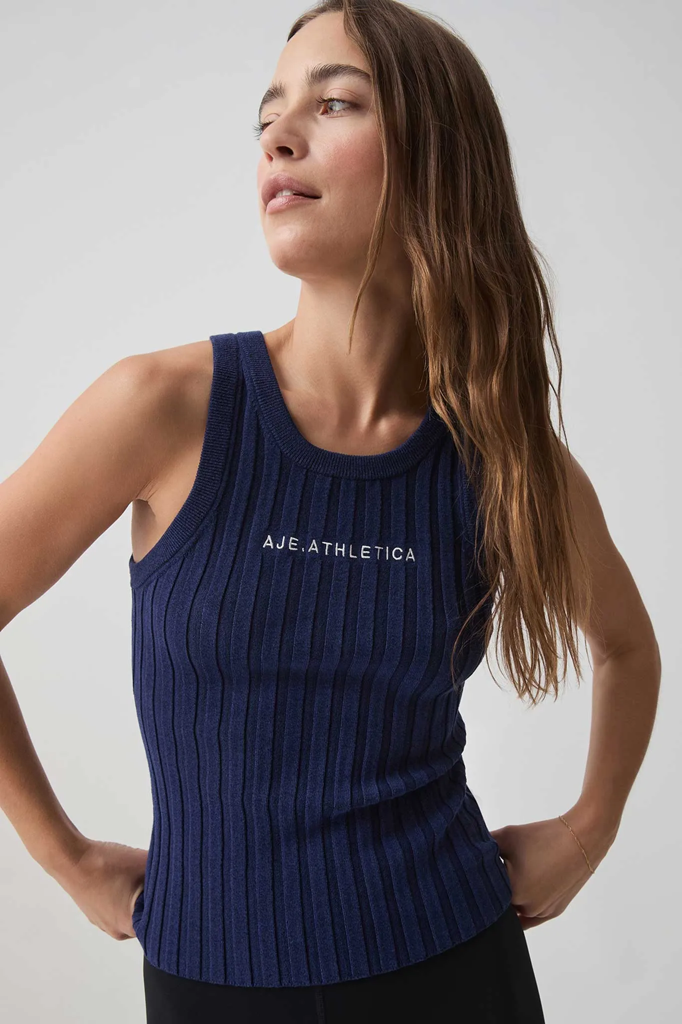 Hydra Logo Knit Ribbed Top