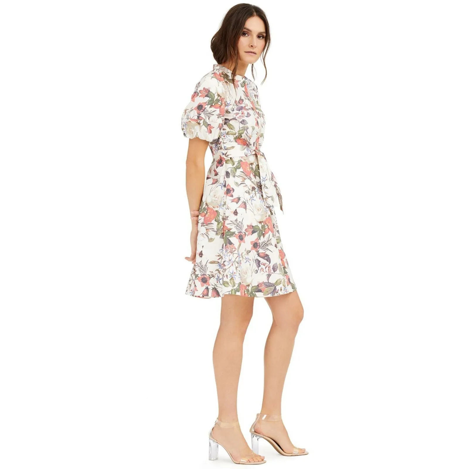 INC International Concepts Women's Cotton Floral Print Mini Dress