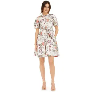 INC International Concepts Women's Cotton Floral Print Mini Dress
