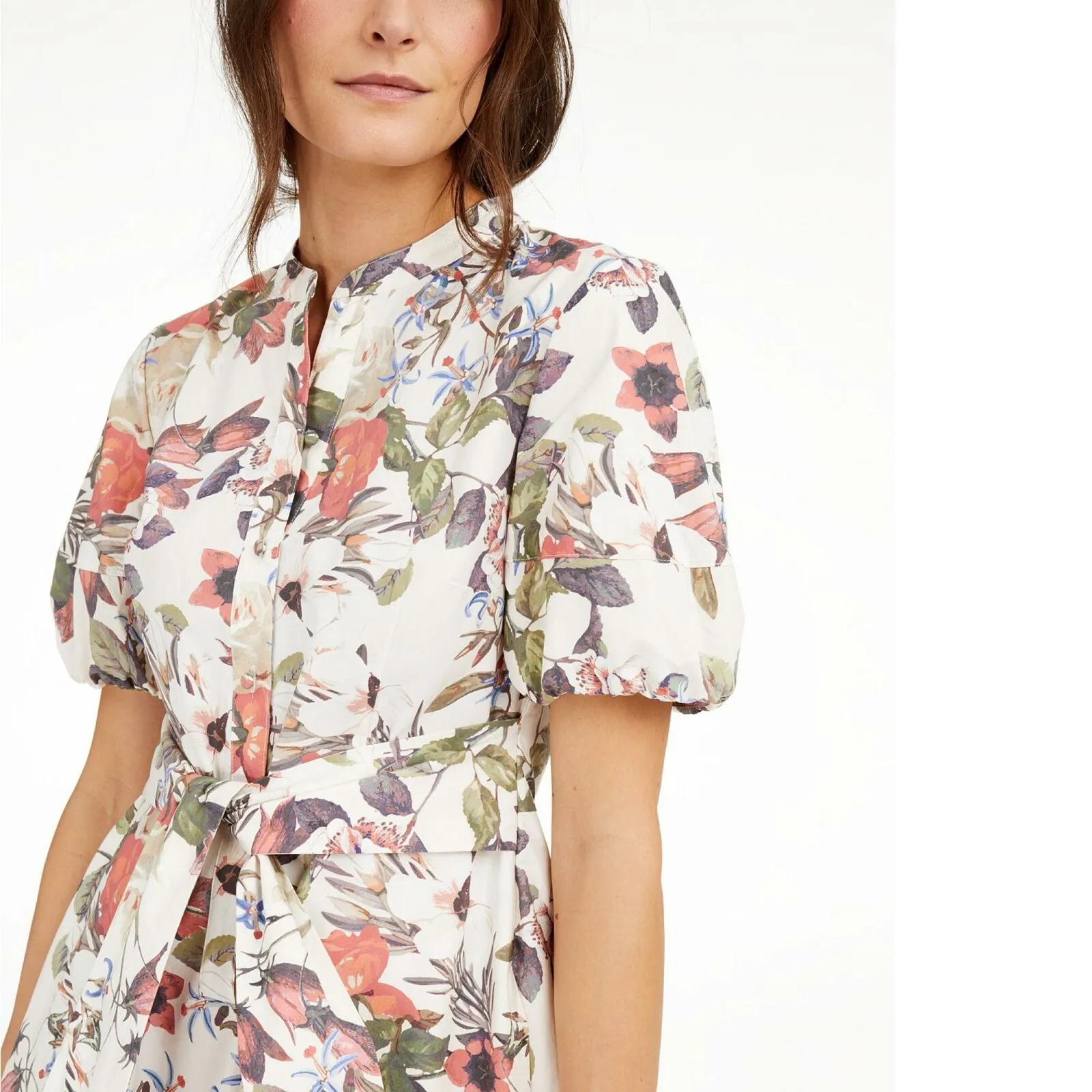 INC International Concepts Women's Cotton Floral Print Mini Dress