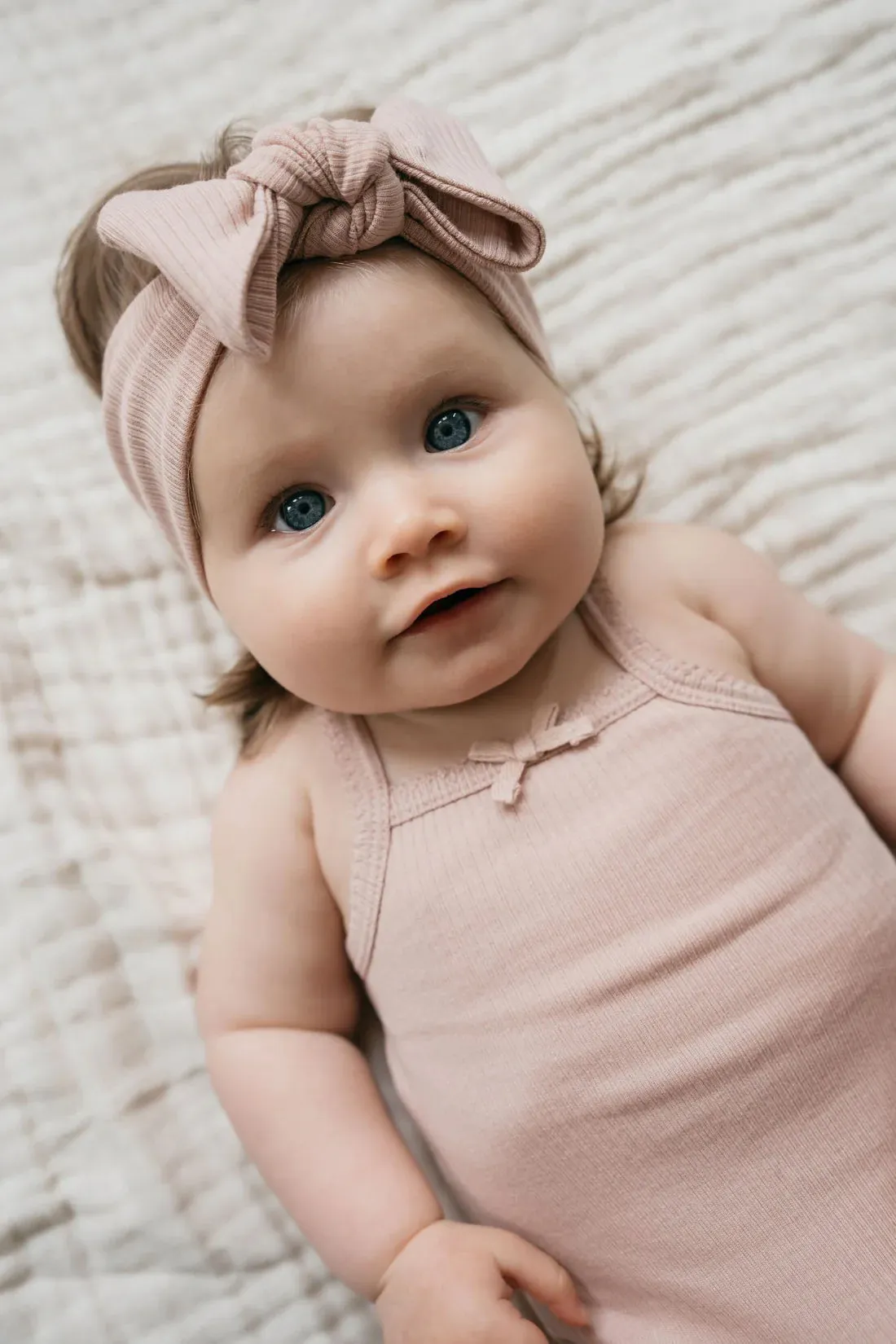 Jamie Kay Organic Cotton Modal Singlet Bodysuit - Dusky Rose