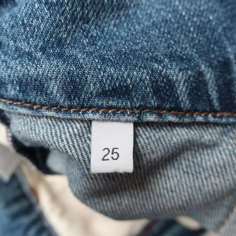 Jean Atelier x Barneys New York Belted Crop Jeans Light Blue Size 25