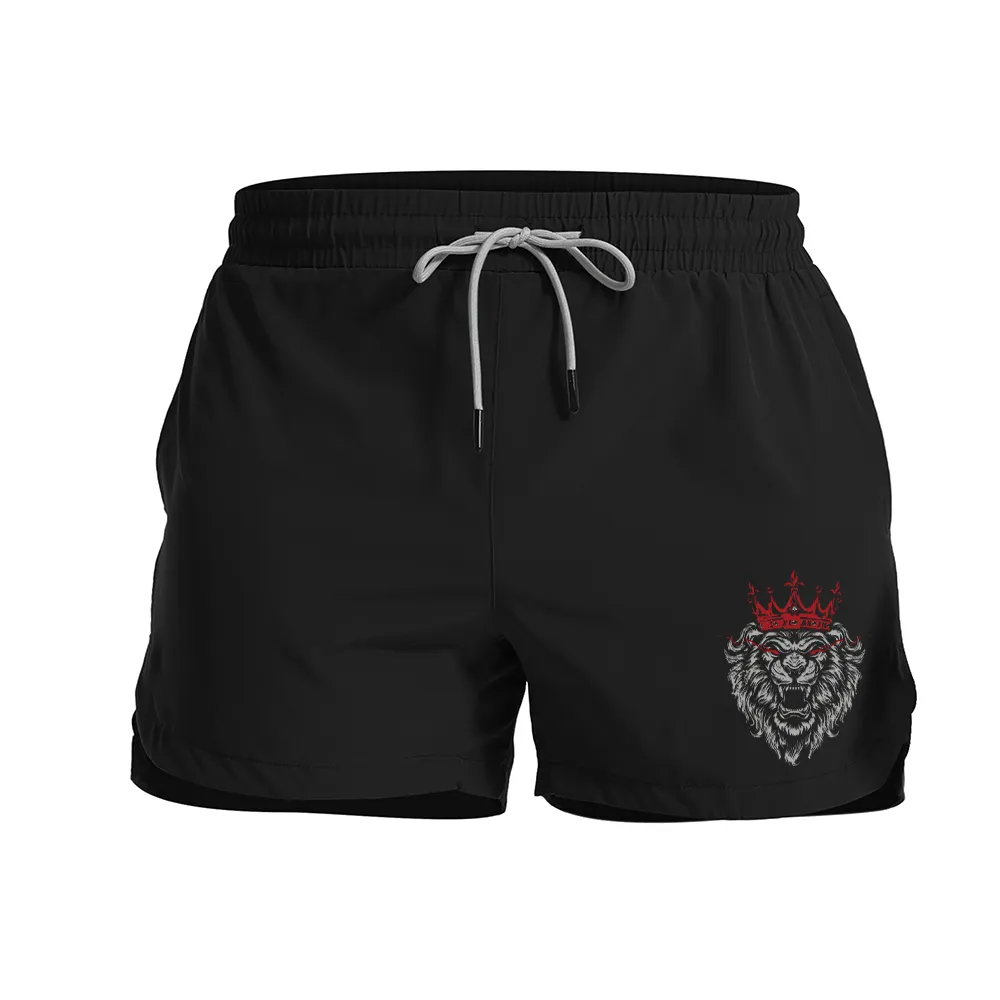 King Of Lions Graphic Shorts