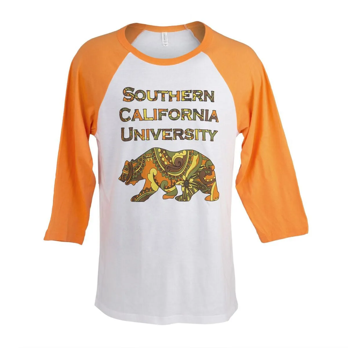 Locals Only - SCU Paisley Bear Baseball Tee