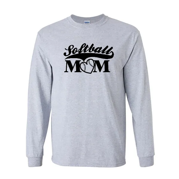 Long Sleeve Shirts Softball Mom