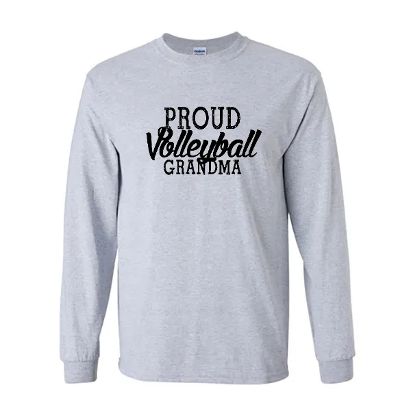 Long Sleeve Shirts Volleyball Grandma