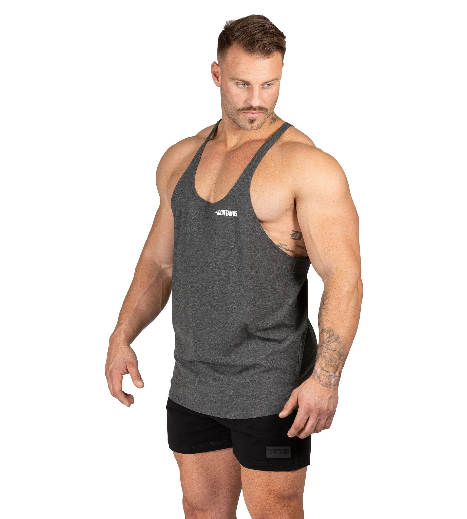 Marauder Stringer Singlet II - Charcoal