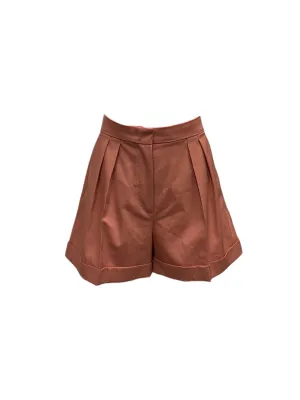 Max Mara Women's Brown Bormida Zipper Closure Shorts NWT