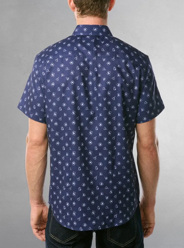 Men's casual short sleeve shirt