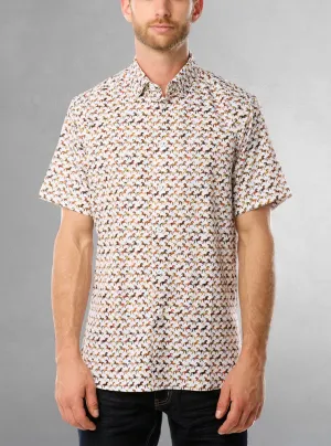 Men's casual short sleeve stretch shirt