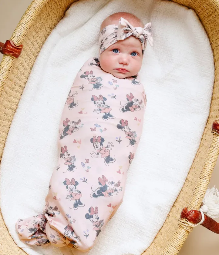 Minnie Mouse Knit Headband Bow